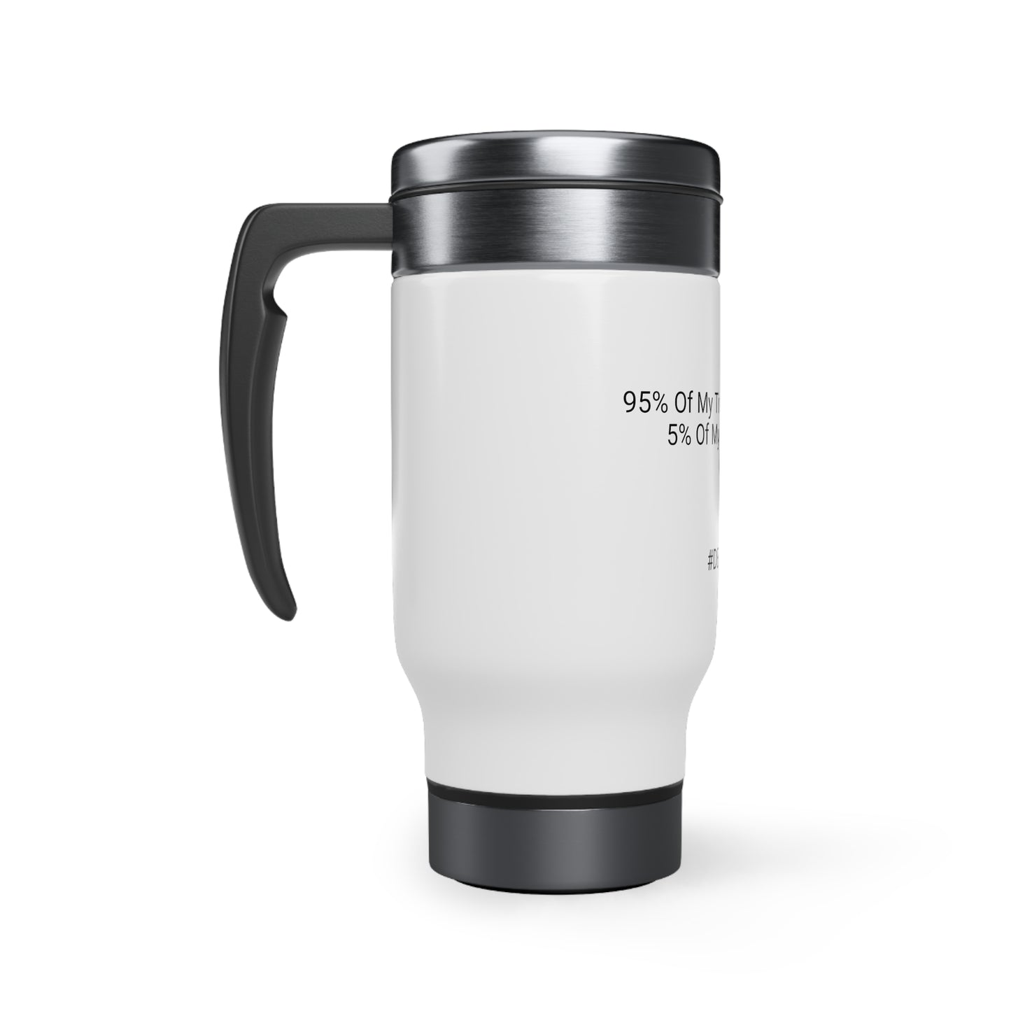 BOSS LADY DENEQUIA Stainless Steel Travel Mug with Handle, 14oz